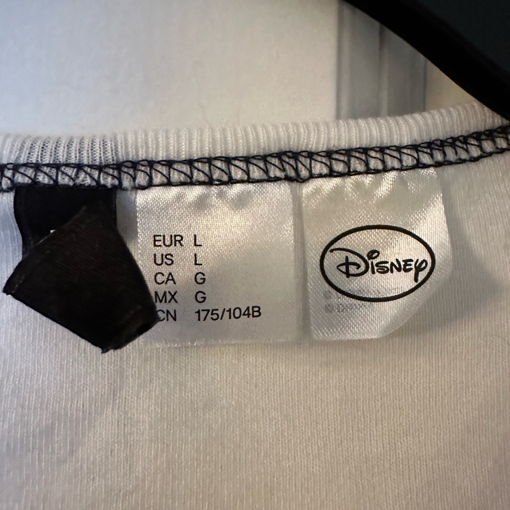 Divided Disney White Tank Top with Black Print - Picture 3 of 4